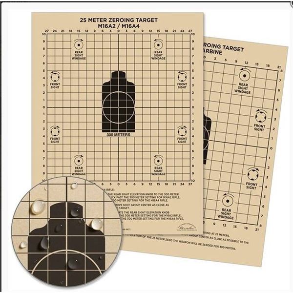 Rite in the Rain 25 Meter Zeroing Targets Pad