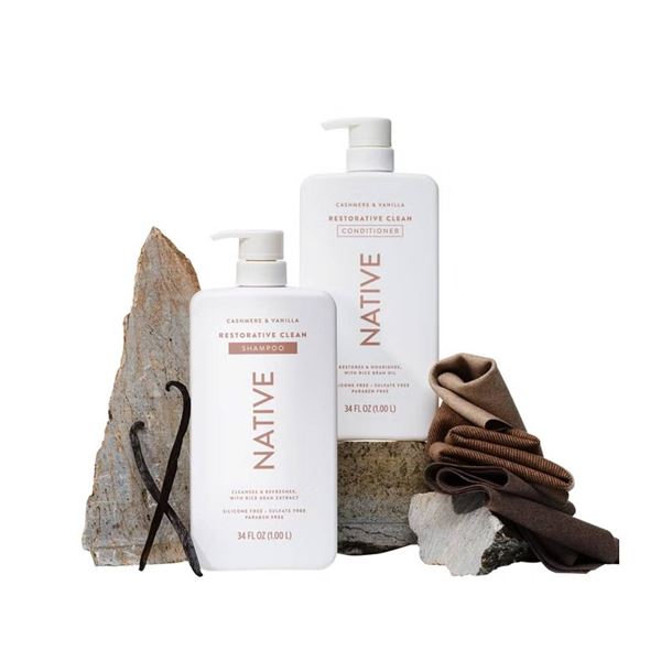 Native Cashmere & Vanilla Shampoo and Conditioner Set 1L