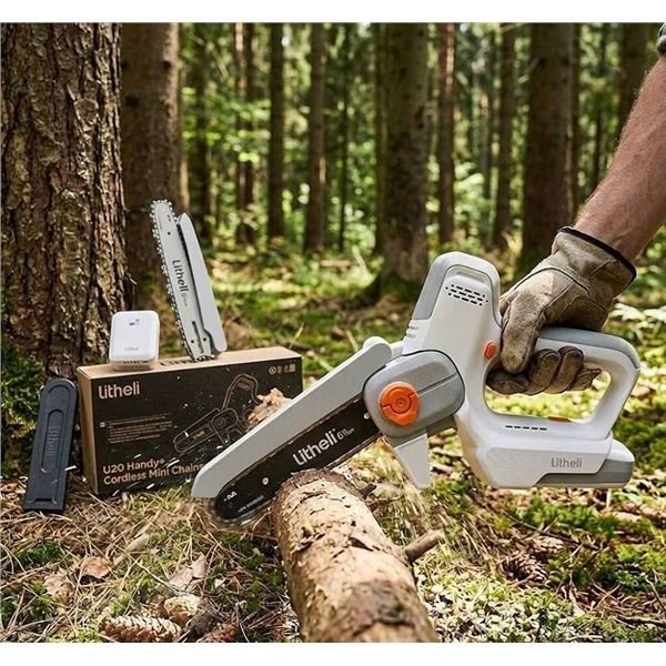Litheli U20 Handy+ Cordless Mini Chainsaw with 2.5Ah Battery