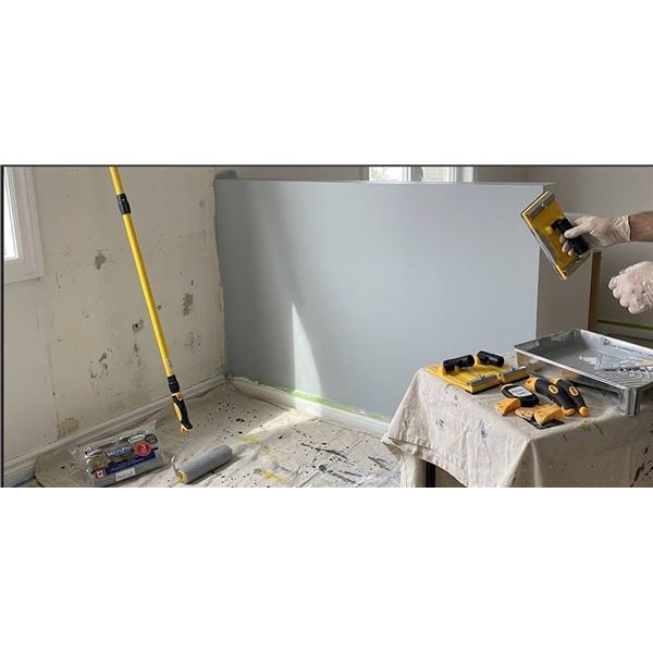 Painting Supply Lot Including Rollers, Handles, and 3M Cartridges