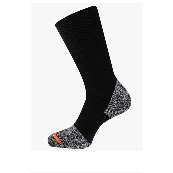 Merrell Cotton Safety Toe Work Socks 6 Pair M/L