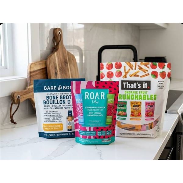 Food Lot: Bone Broth, ROAR Drink, Crunchables