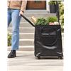 Image 1 : CleverMade Foldable Tote Bag on Wheels, 75lb Capacity