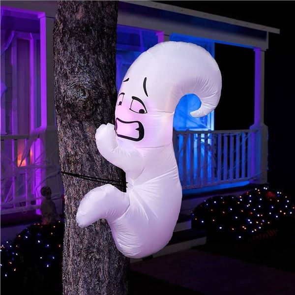 Joiedomi 4FT LED Inflatable Scared Ghost Decoration