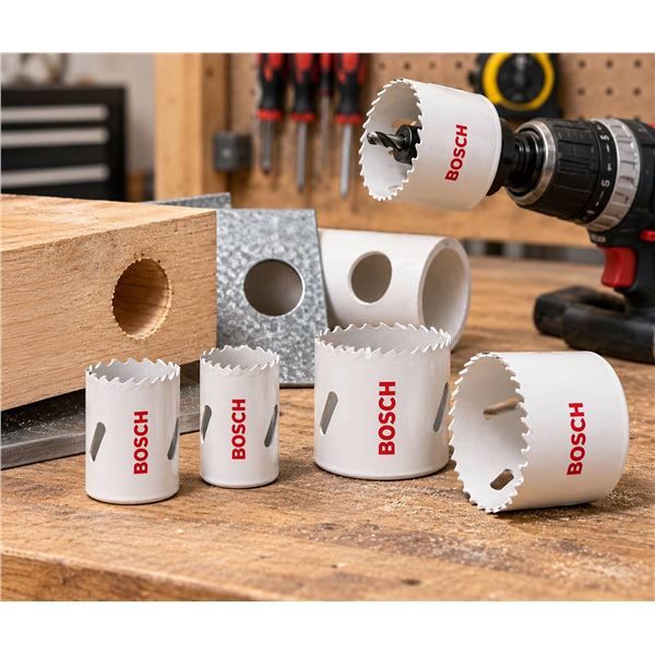 Bosch Bi-metal Hole Saws HB187 and HB387, 4 Pieces