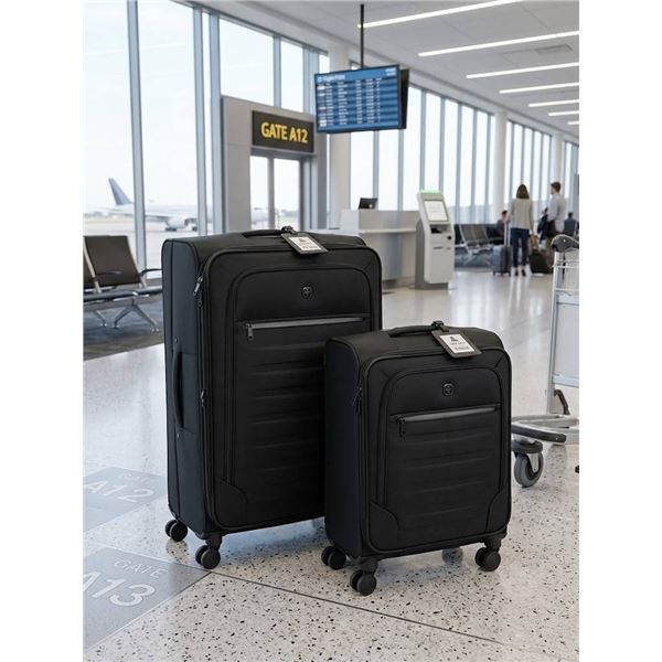 Swiss Gear 2-Piece Black Softside Luggage Set