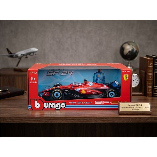 Bburago 1:18 Ferrari SF-24 Miami GP Livery Model