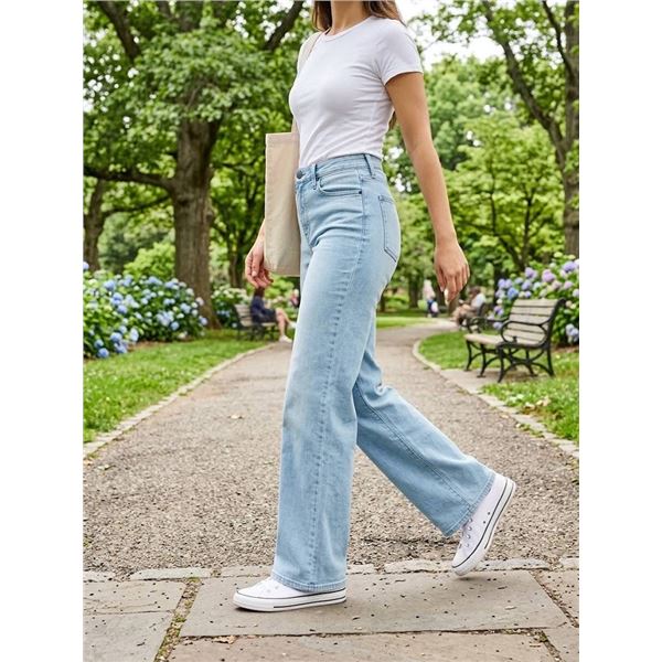 Lucky Brand Sweet Wide Leg Jeans Size 12/31
