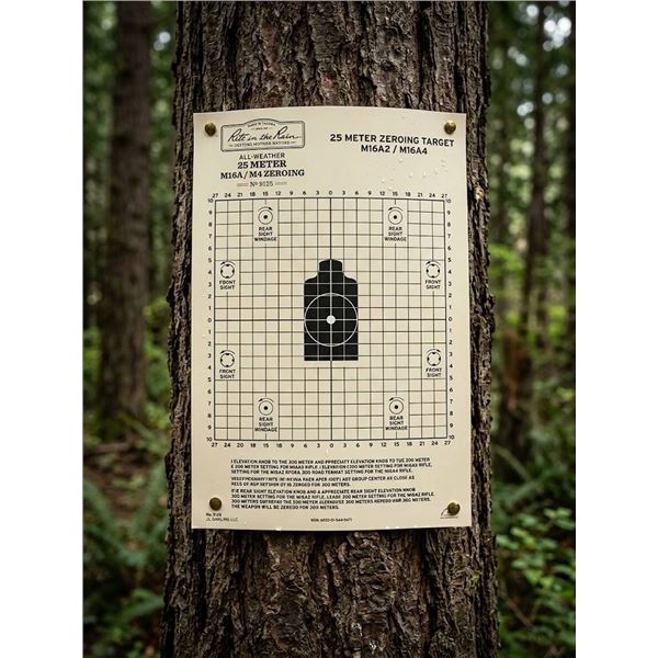 Rite in the Rain 25 Meter Zeroing Targets 100 Sheets