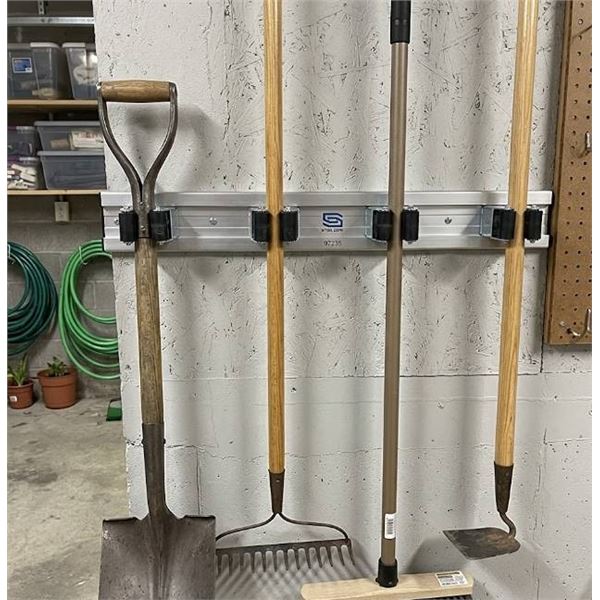 Lot of 3 - Steel Core Wall-Mounted Aluminium Tool Holders **Style May Vary**