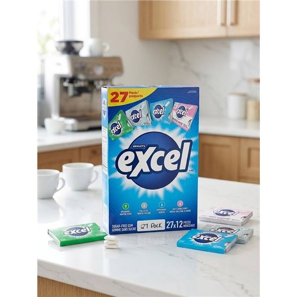 Wrigley's Excel Sugar-Free Gum 27 Pack Assortment