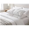 Image 1 : 2 White Tufted Queen Size Pillows
