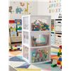 Image 1 : Gracious Living 3-Drawer Plastic Storage Unit with Removable Casters 13x23x12 in
