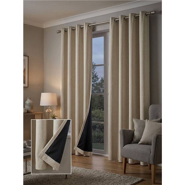 Beautyrest Blackout Curtain with Liner 52x90 Inch