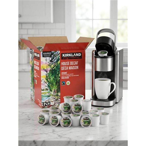 Kirkland House Decaf Organic Coffee Pods 1.12kg 120ct