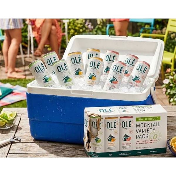 OlÃ© Non-Alcoholic Mocktail Variety Packs, 2 Damaged Boxes