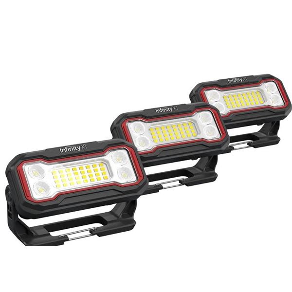 Infinity X1 Rechargeable 2500 Lumen Work light, Pack of 3