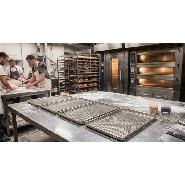 Metal Perforated 18x26 Inch Oven Baking Tray Dehydrator Mesh Tray