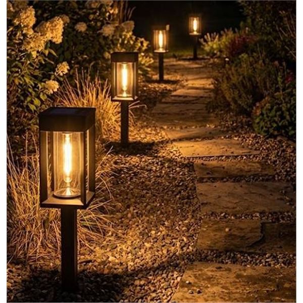 Naturally Solar LED Pathway Lights, Set of 4