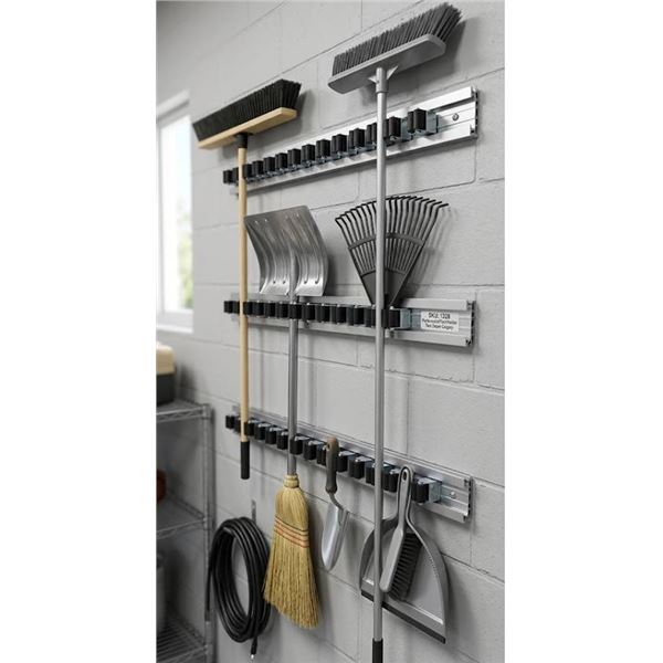 Steel Core Wall Mounted Aluminium Tool Holders, 3 Packs