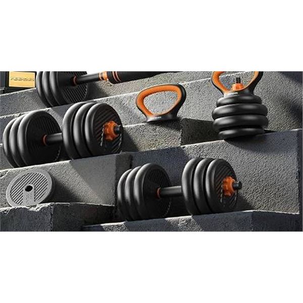 Feierdun Adjustable Dumbbell Kettlebell Set