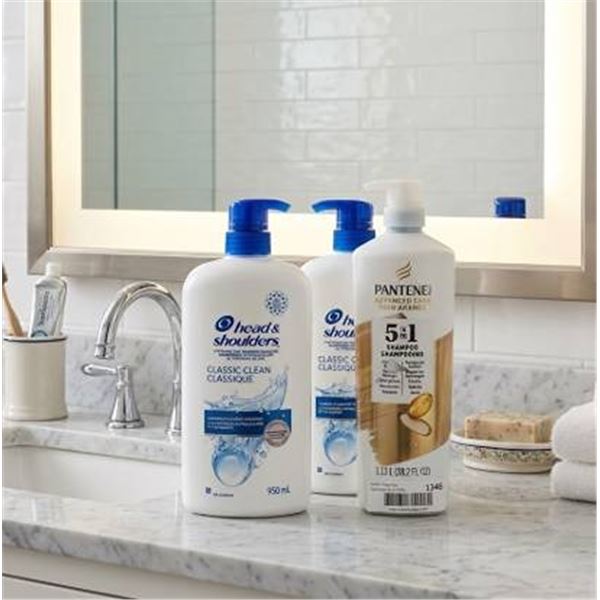 2 Head & Shoulders Classic Clean 950ml 1 Pantene 5 in 1 Shampoo 1.13L