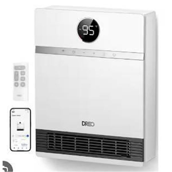 Dreo WH517AS Smart Wall Mounted Heater With ALCI Plug