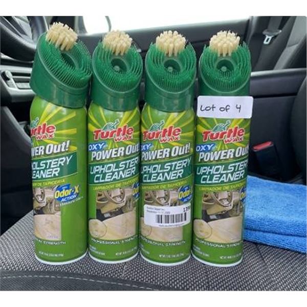 Turtle Wax Power Out Upholstery Cleaner Lot of 4