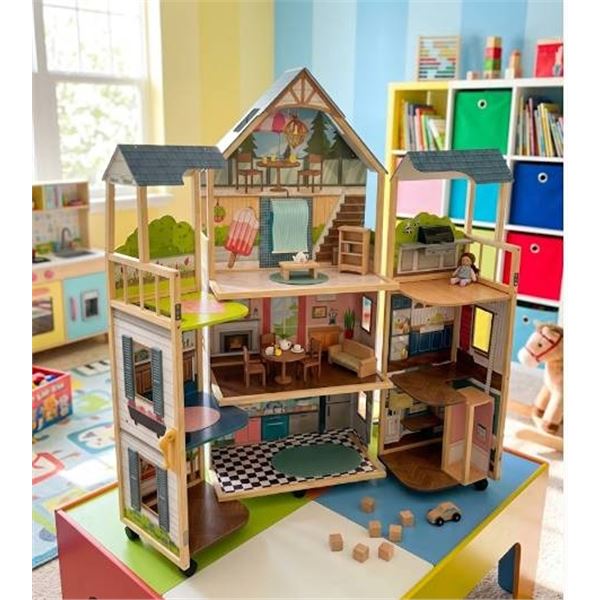 KidKraft Wooden Dollhouse With Furniture