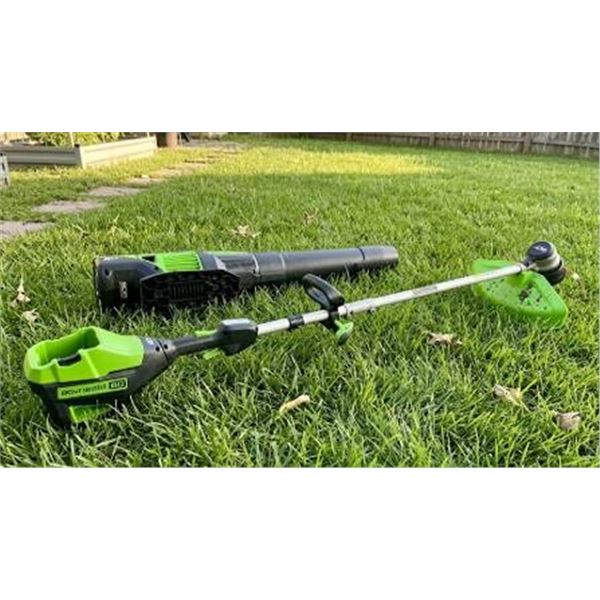 Greenworks Pro 80V String Trimmer and Leaf Blower Set