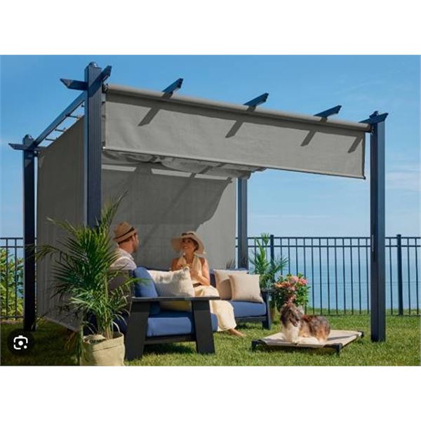 Coolaroo Sol85 8x8 ft Outdoor Roller Shade Rockpool