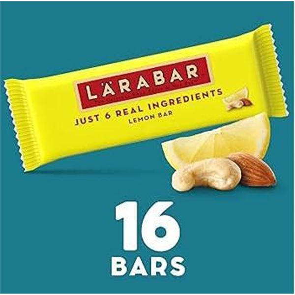 LÃ„RABAR Lemon Bars 16 Count Boxes (2 Packs)