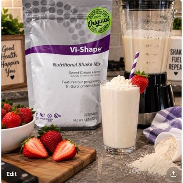 Vi-Shape Sweet Cream Nutritional Shake Mix 960g