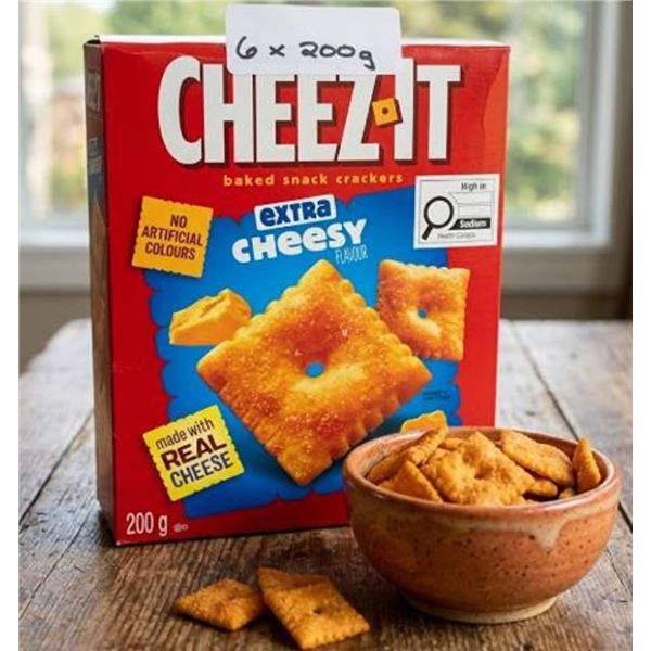 Cheez-It Extra Cheesy Crackers 6 x 200g