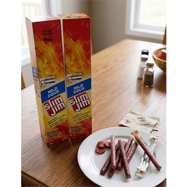 Slim Jim Original Spicy Sausage Snack 2 x 24 Pack 659g