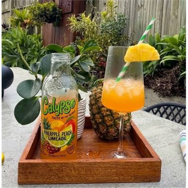 Calypso Pineapple Peach Limeade 12 x 473ml Bottles