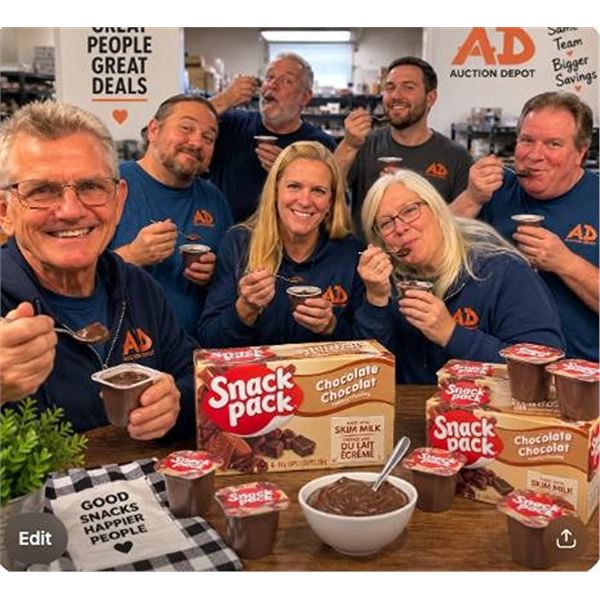 Snack Pack Chocolate Pudding Cups 12X4x99g