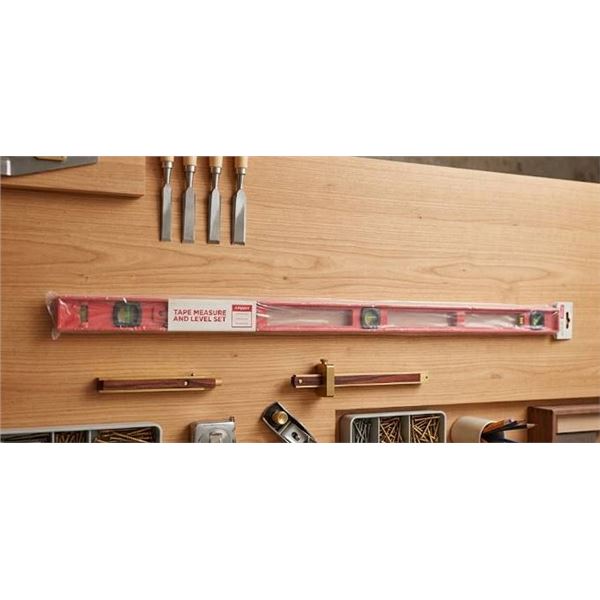 3 Piece Tape Measure and Level Set 48" I-Beam 9" Torpedo