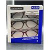 Image 2 : Foster Grant Reading Glasses Set +2.50, 3 Pack With Case