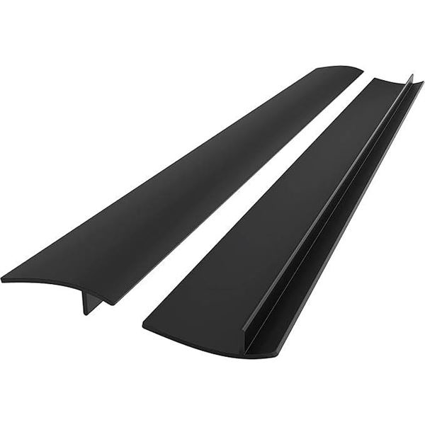 Linda Stove Counter Gap Cover Black 25" 2 Pack