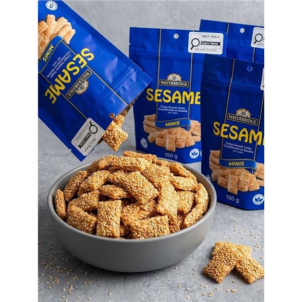 Waterbridge Sesame Minis Crispy Treats 6 x 150g