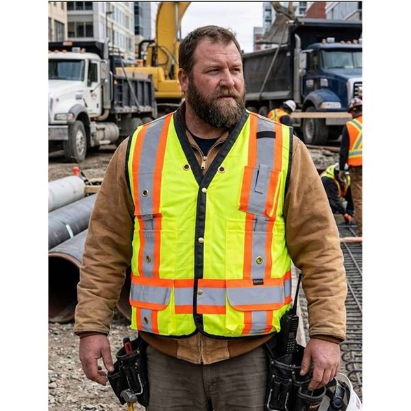 Duratech Class 2 High Visibility Safety Vest 4XL