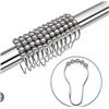 Image 1 : Moda 12pc Shower Curtain Roller Rings, 2 Packs