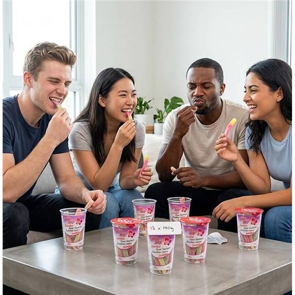 Regal Jumbo Suckers Sour Kup 140g Pack of 12