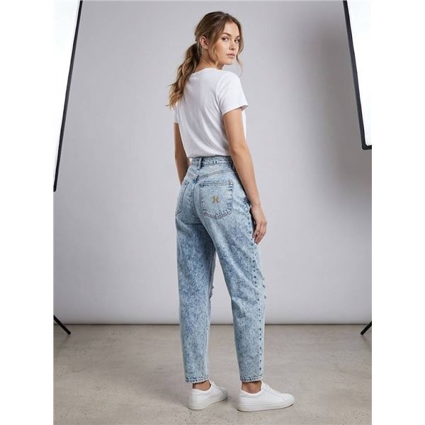 Hudson High Rise Barrel Leg Jeans Size 18 Inseam 30