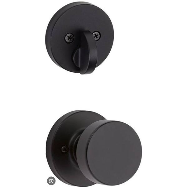 Schlage Inside Handleset F59 BWE 622 Matte Black, 2 Boxes