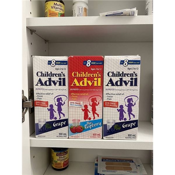 Children's Advil Oral Suspension 3 Pack 100ml