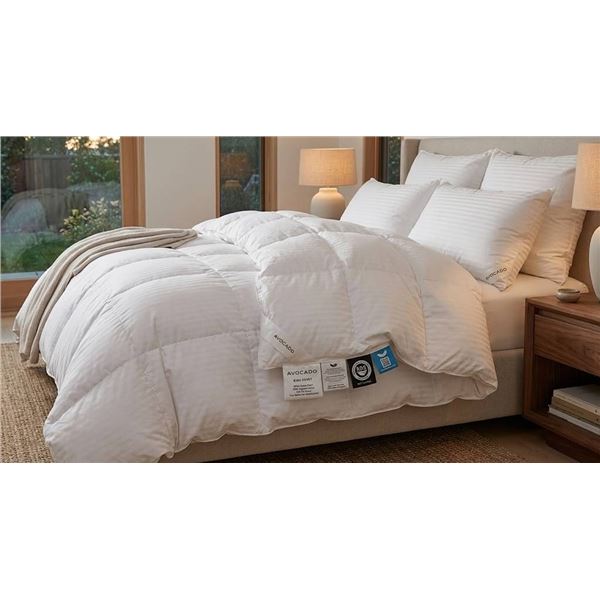 Avocado King White Goose Down Duvet