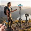 Image 1 : PEYOU Phone Tripod, 54-Inch Extendable
