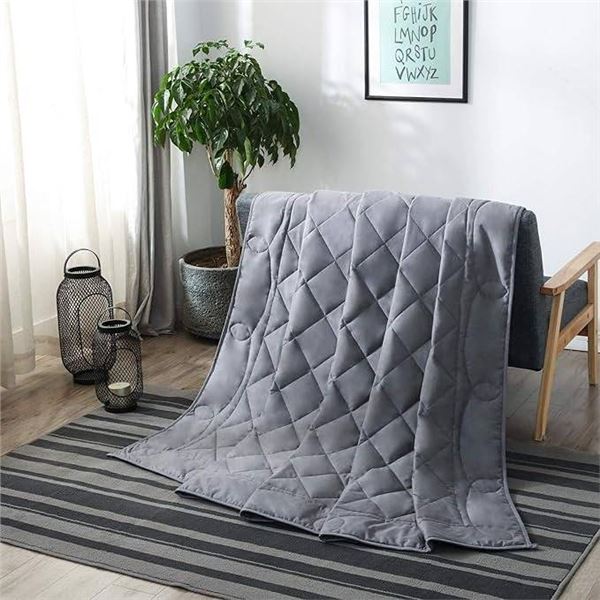JOLLYVOGUE Weighted Blanket in Gray Case